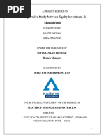 A Comparative Study Between Equity Investment & Mutual Fund: A Project Report On