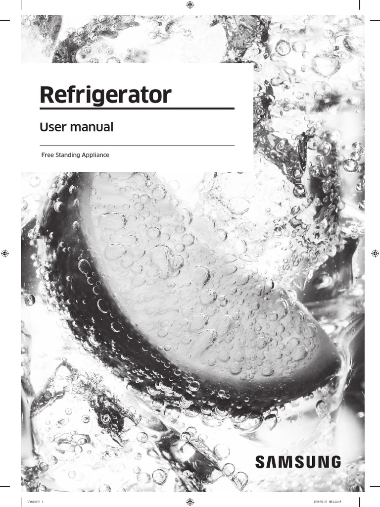 Samsung Refrigerator Manual PDF Refrigerator Ac Power Plugs And