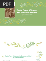 Padre Faura Witnesses The Execution of Rizal: by Danton Remoto