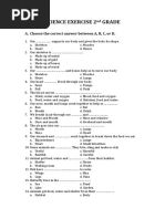 Science Exercise 2nd Grade