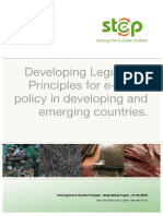 Developing Legislative Principles For E-Waste Policy in Developing and Emerging Countries 2018