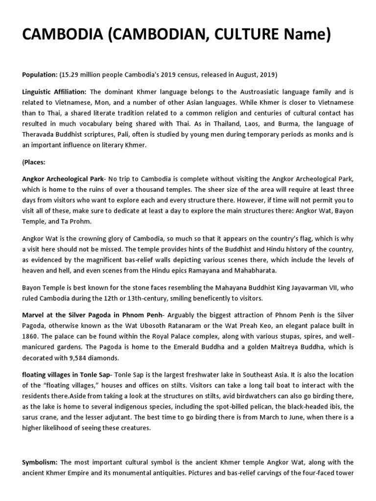 Cambodia Cambodian Culture Name Download Free Pdf Angkor Cuisine