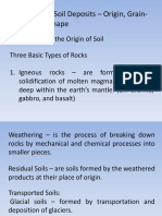 Chapter 2: Soil Deposits - Origin, Grain-Size, and Shape