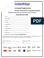 Internship Registration From