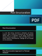 Post-Structuralism: Mark Lester B. Laman