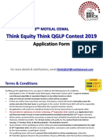 Think Equity Think QGLP Contest 2019: Application Form