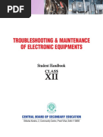 Troubleshooting & Maintenance of Electronic Equipments: Central Board of Secondary Education