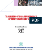 Troubleshooting & Maintenance of Electronic Equipments: Central Board of Secondary Education