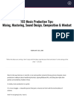 103 Music Production Tips: Mixing, Mastering, Sound Design, Composition & Mindset - Hyperbits