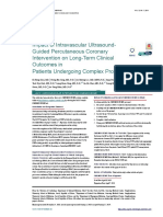 Impact of Intravascular Ultrasound-Guided Percutaneous Coronary Intervention On Long-Term Clinical Outcomes in Patients Undergoing Complex Procedures
