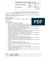 Sling Usage Guidelines: Thermax Engineering Construction Co. LTD Operational Control Procedure