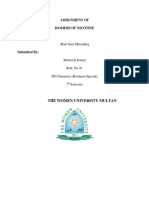 ASSIGNMENT OF Organic Chemistry