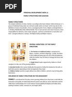 Personal Development Week 11 Family Structures and Legacies