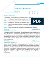 Physical Chemistry: Course Code: 15BC1105 L T P C 3 1 0 4