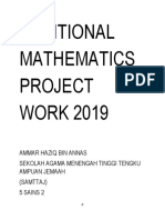 Kerja Projek Matematik Tambahan 2019