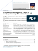 Intracranial Hemorrhage in Neonates: A Review of Etiologies, Patterns and Predicted Clinical Outcomes