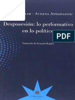 Judith Butler y Athena Athanasiou - Desposesión - Lo Performativo en Lo Político PDF