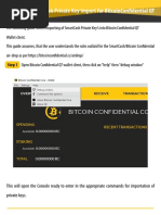 Private Key Import Guide
