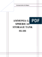 Technological Institute of the Philippines Ammonia Storage Tank Specification