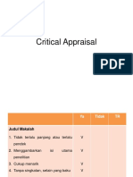 Critical Appraisal Yang Tabel Tabel