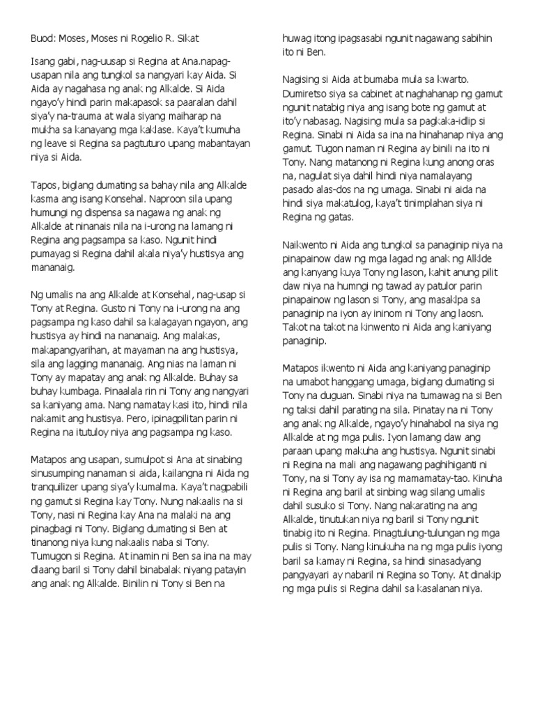 Buod | PDF