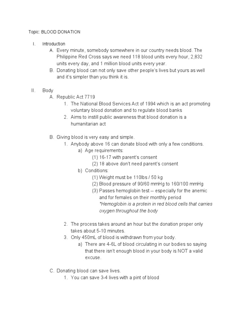 Blood donation persuasive speech powerpoint image