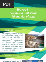 People's Small-Scale Mining Act of 1991