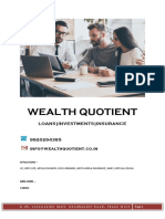 Wealth Quotient: Loans - Investments - Insurance