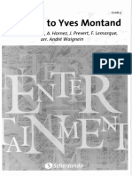 A Tribute To Yves Montand - Andre Waignein - Score en Parts PDF