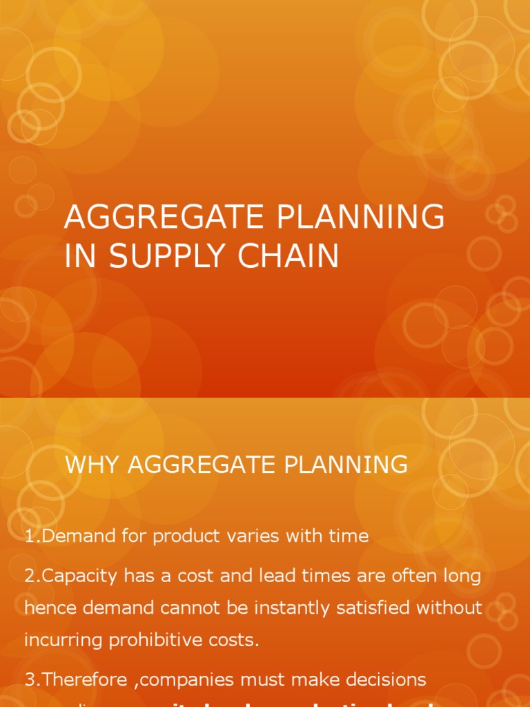 Aggregate Planning In Supply Chain Inventory Overtime