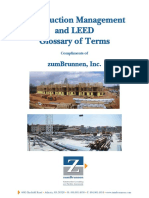 Construction Management LEED Glossary of Terms
