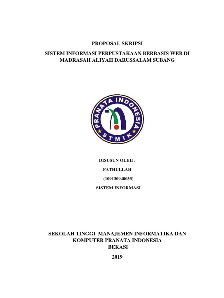 Cover Proposal Judul 2019