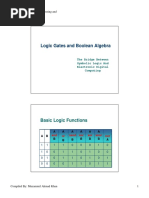 Logic Gates and Boolean Algebra