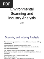 Environmental Scanning and Industry Analysis: Unit II