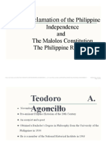 Philippine Independence and Malolos Constitution