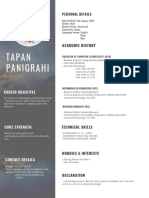 Tapan Panigrahi: Academic History