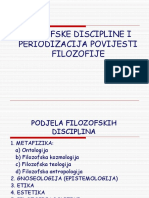 Filozofske Discipline & Periodizacija