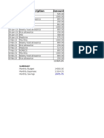 Nanays Monthly Expenses Report