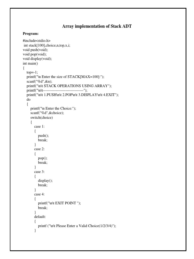 Data Structure Lab Manual PDF Algorithms And Data Structures