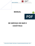 Manual de serviço de bar