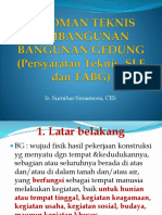 Pedoman Teknis Pembangunan Bangunan Gedung (Persyaratan Teknis, SLF Dan TABG)