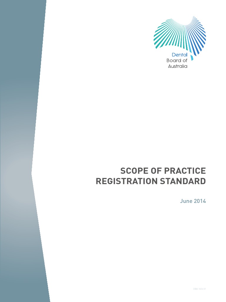 Dental Board Registration Standard Scope of Practice Registration