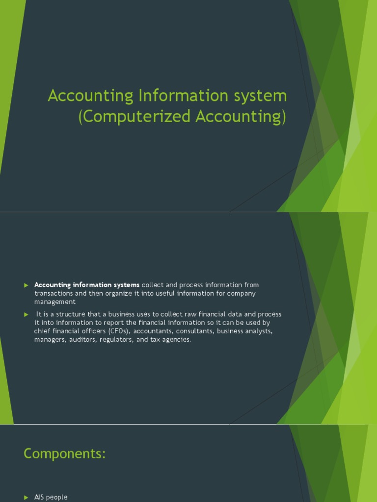 Accounting intelligence overview