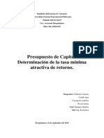 Presupuesto de Capital.