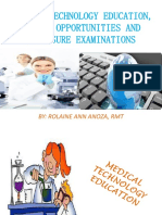 Medical Technology Education, Career Opportunities and Licensure Examinations