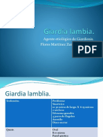 Giardiosis: agente causal y ciclo de Giardia lamblia