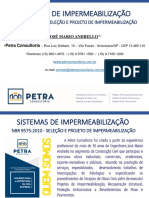 Sistemas de Impermeabilização NBR 9575 2010 Versão 2018 Petra Consultoria