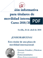 Reunión Informativa para Titulares de Movilidad Internacional