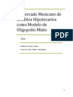 El Mercado Mexicano de Créditos Hipotecarios Como Modelo de Oligopolio Mixto