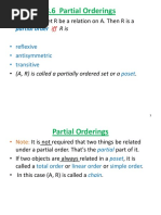 Partial Ordering